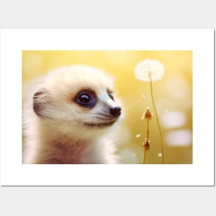 Meerkat Wild Animal Tranquil Peaceful Posters and Art